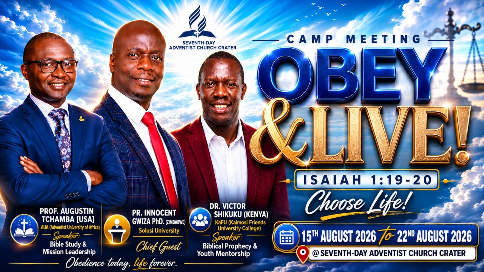 Camp Meeting 2026 — Obey & Live
